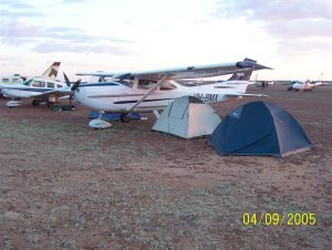 Sleeping under the wing. It's a Birdsville thing. (Pic R Noonan)