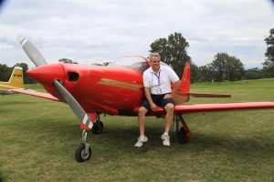 Now back to all things aviation, Neil Bourke with his much loved Falco at Frogs Hollow.