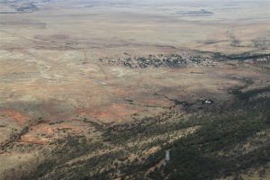 The outback town of Boulia, on the Burke river, and on the main Birdsville-Mt Isa road