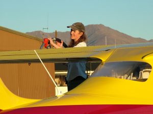 Ruth Presland, flying instructor and mountain knowledge guru.