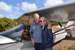 With a howling wind, we were all very happy to see Michael land safe and sound on the home airstrip after a five hour bash across Bass Strait. 
