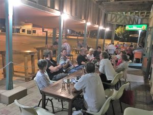 Dining streetside at Tattersalls is a highlight on our safaris. Legendary steaks, always a fantastic night.
