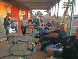 Best place in Coober to enjoy the sunset ... get yourself up to the Italian Club and meet a few locals.